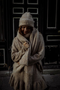 Boxy Beanie Beige Melange