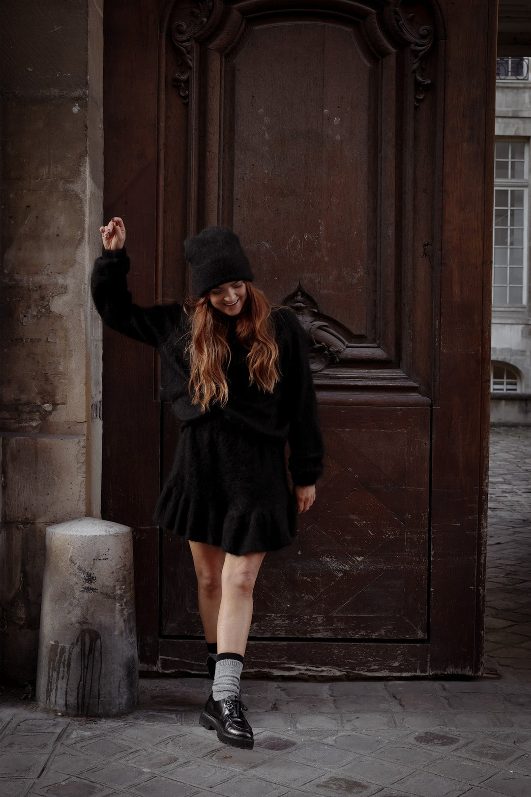 Boxy Beanie Black | Accessories | Smuk - Dameklær på nett
