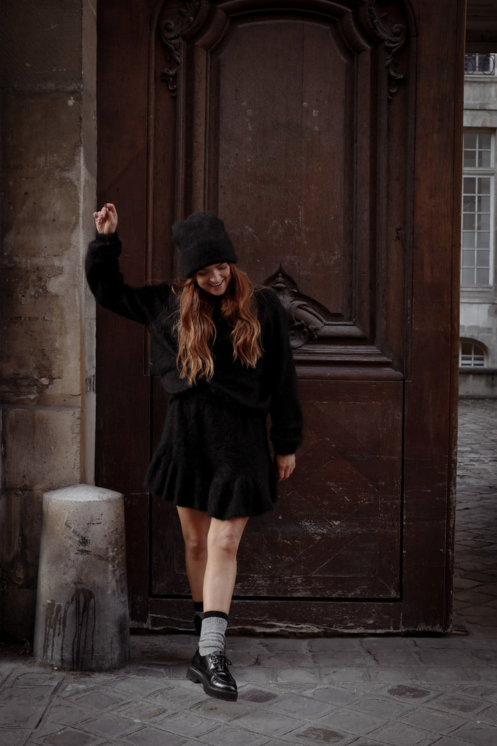 Boxy Beanie Black | Accessories | Smuk - Dameklær på nett