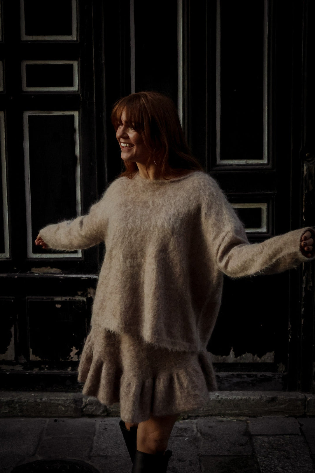 Boxy Sweater Beige Melange | Genser | Smuk - Dameklær på nett
