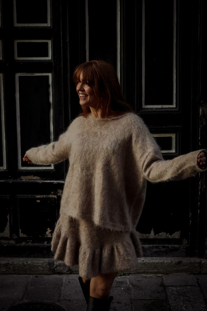 Boxy Sweater Beige Melange | Genser | Smuk - Dameklær på nett