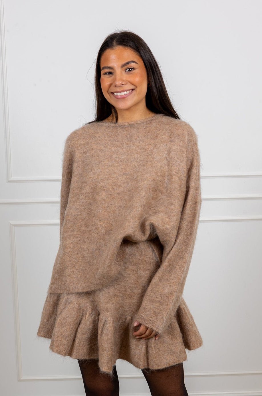 Boxy Sweater Beige Melange | Genser | Smuk - Dameklær på nett