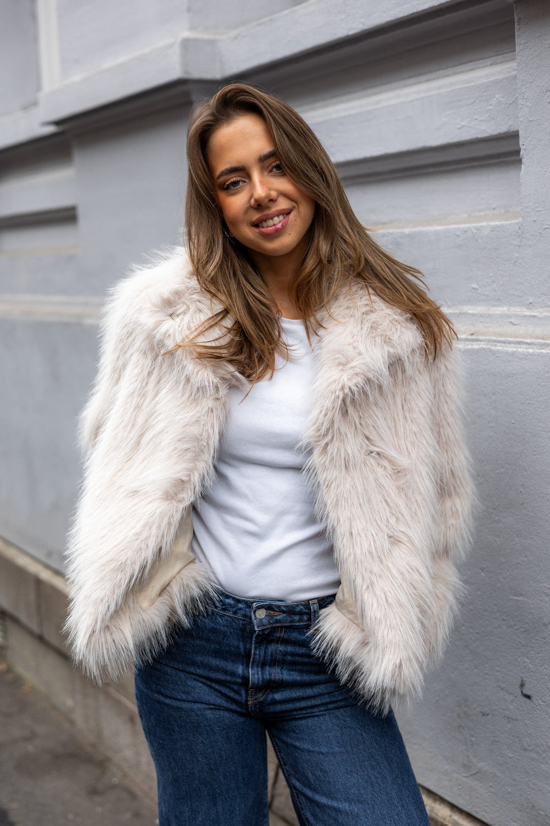 Brea Jacket Short Birch Melange | Yttertøy | Smuk - Dameklær på nett