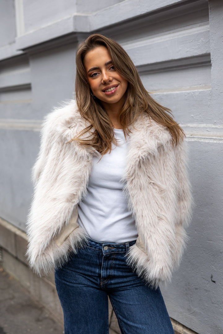 Brea Jacket Short Birch Melange | Yttertøy | Smuk - Dameklær på nett