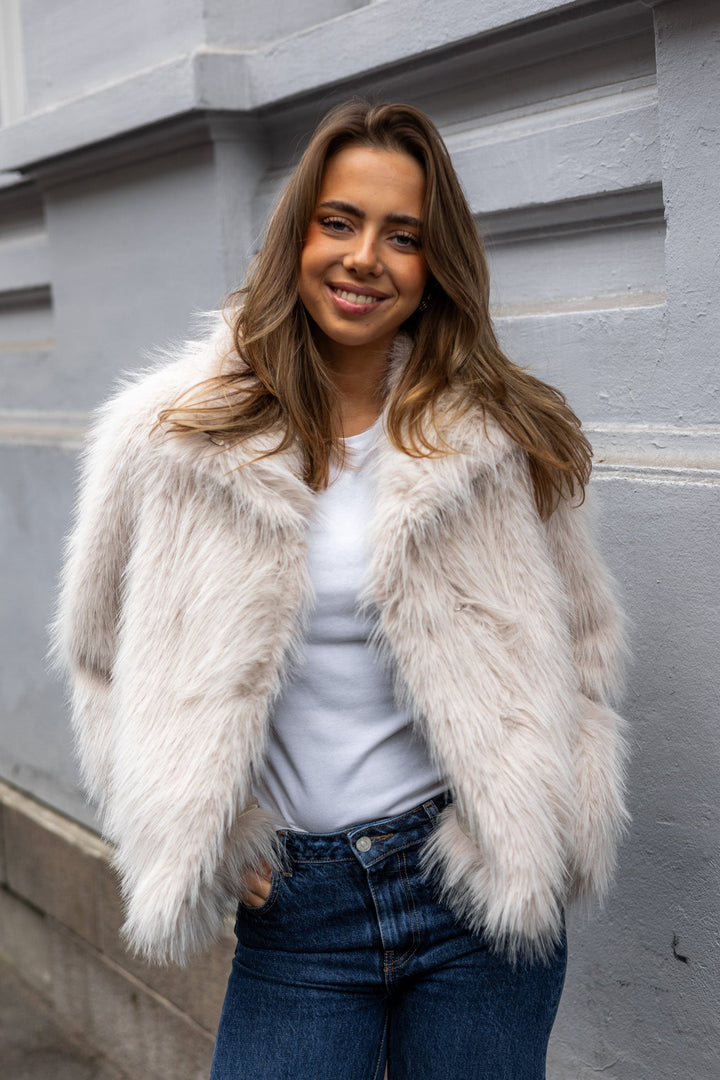 Brea Jacket Short Birch Melange | Yttertøy | Smuk - Dameklær på nett