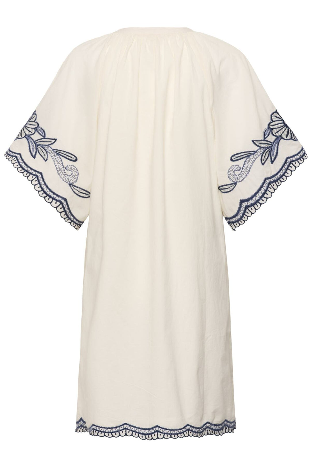 Breanna Dress Whisper White W Blue Emb | Kjoler | Smuk