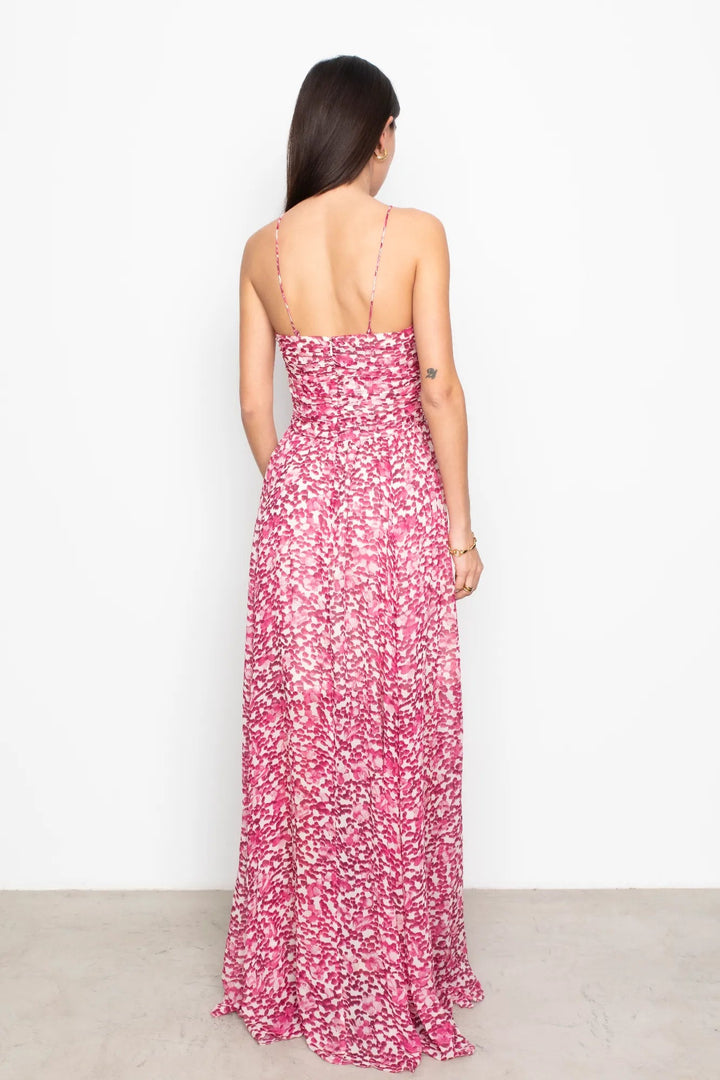 Bree Dress Berry Viola Print | Kjoler | Smuk