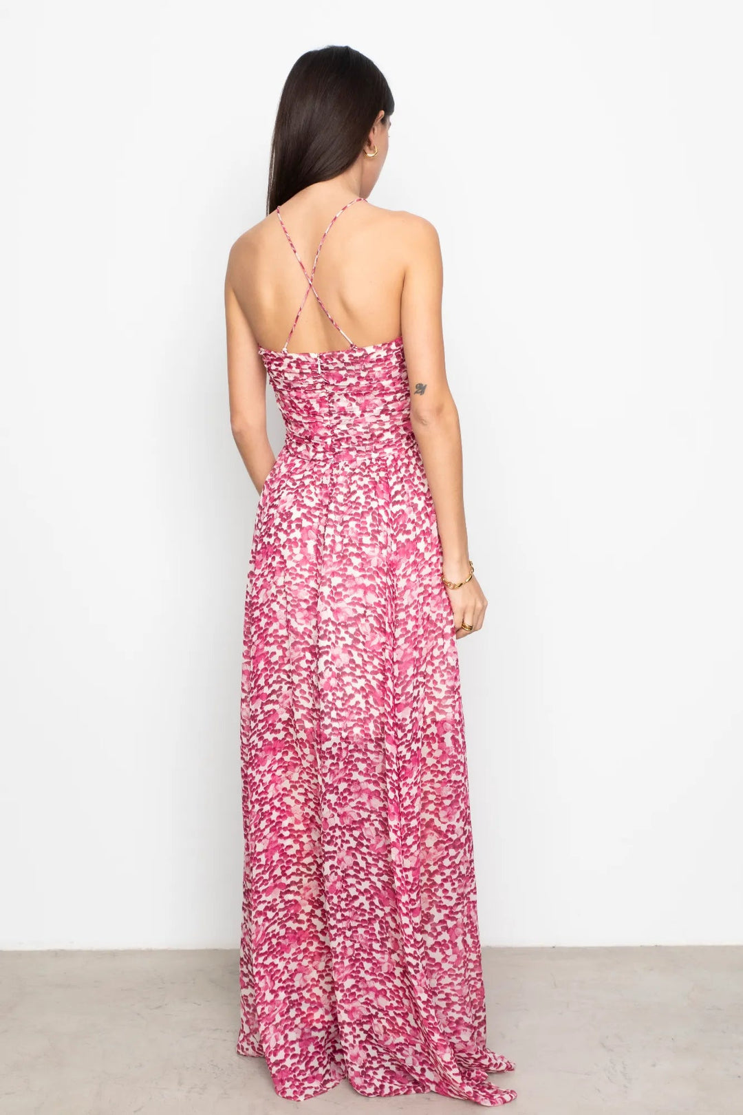 Bree Dress Berry Viola Print | Kjoler | Smuk