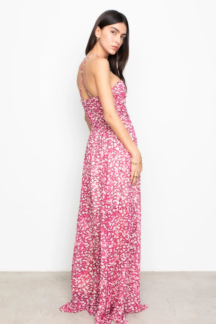 Bree Dress Berry Viola Print | Kjoler | Smuk