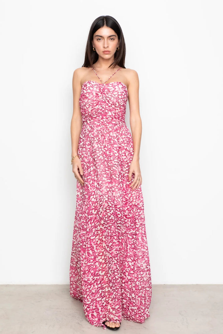 Bree Dress Berry Viola Print | Kjoler | Smuk