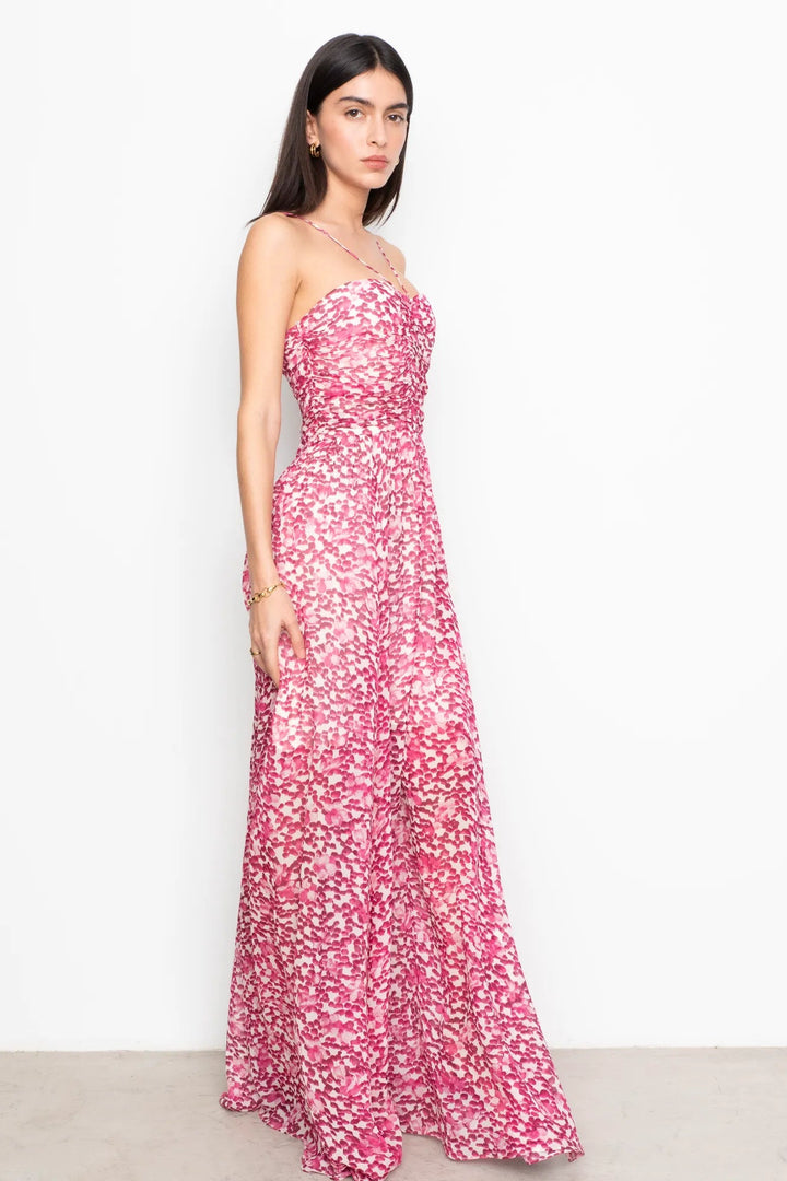 Bree Dress Berry Viola Print | Kjoler | Smuk
