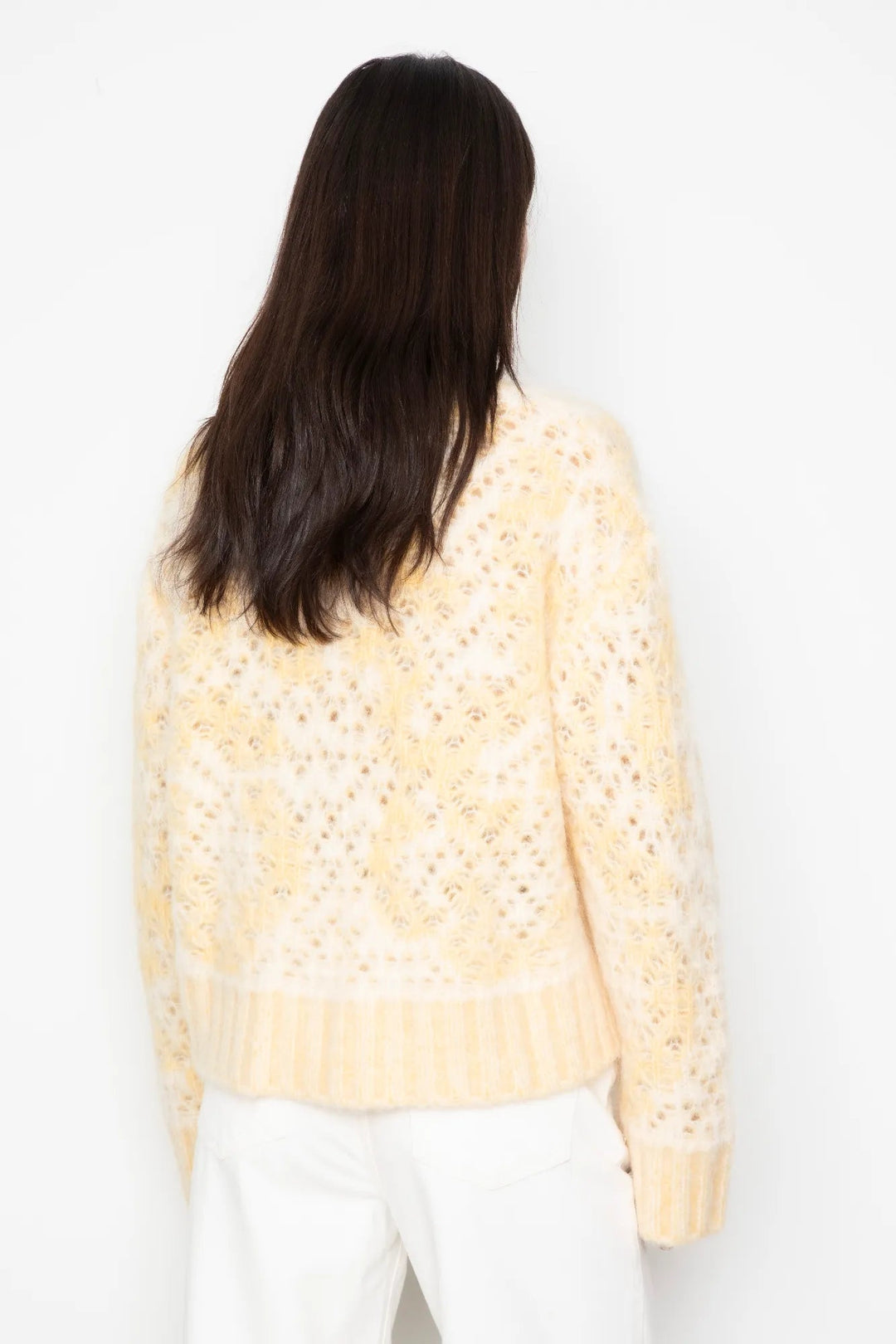 Briana Zip Knit Light Yellow | Genser | Smuk