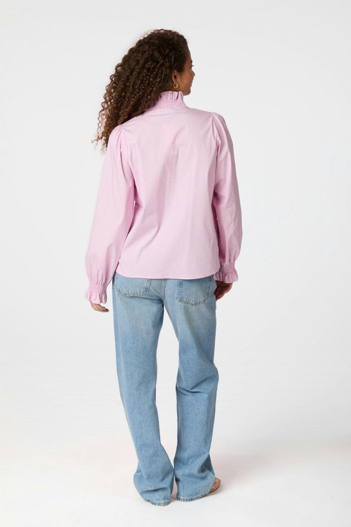Brielle Stripe Shirt Light Pink | Skjorter og bluser | Smuk - Dameklær på nett