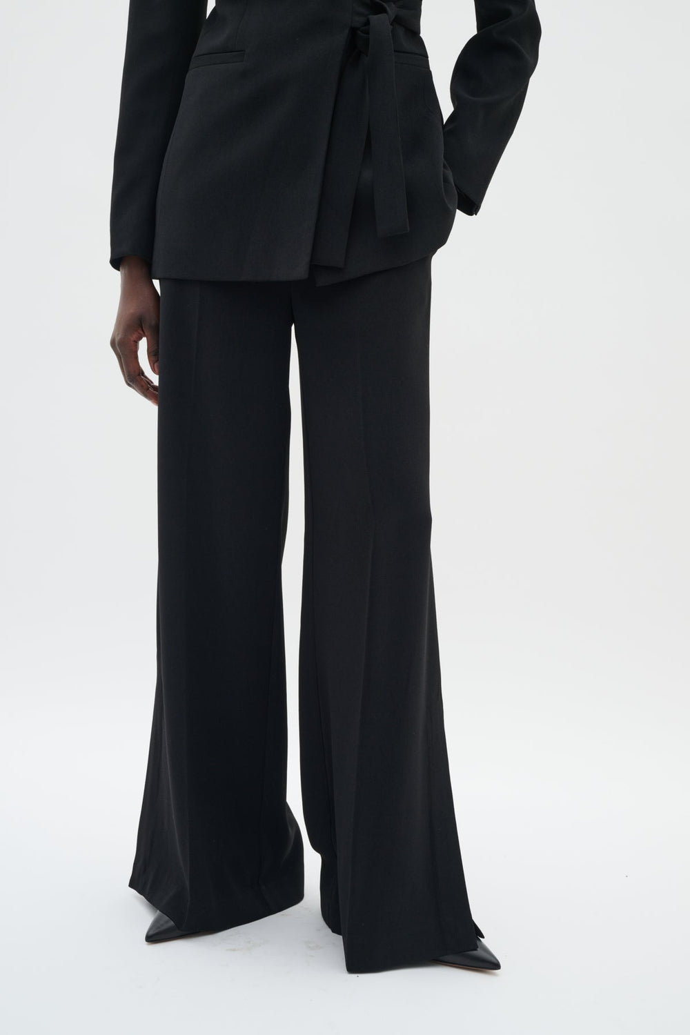 Brieziw Slit Pants Black | Bukser | Smuk - Dameklær på nett