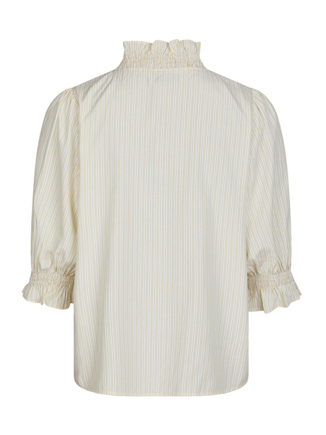 Briony Striped Shirt Light Yellow | Skjorter og bluser | Smuk - Dameklær på nett