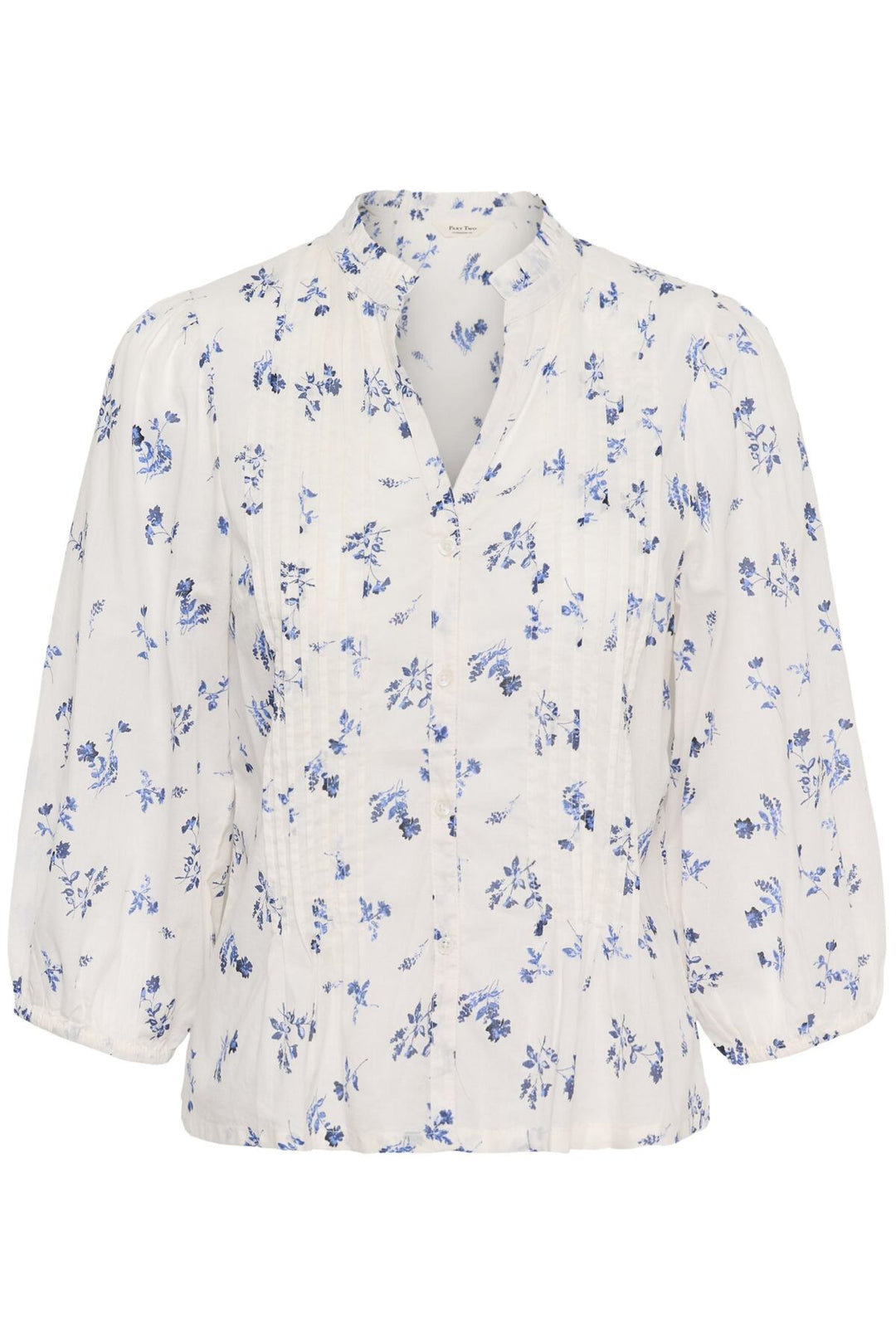 Brith Blouse Blue Bouquet Print | Skjorter og bluser | Smuk