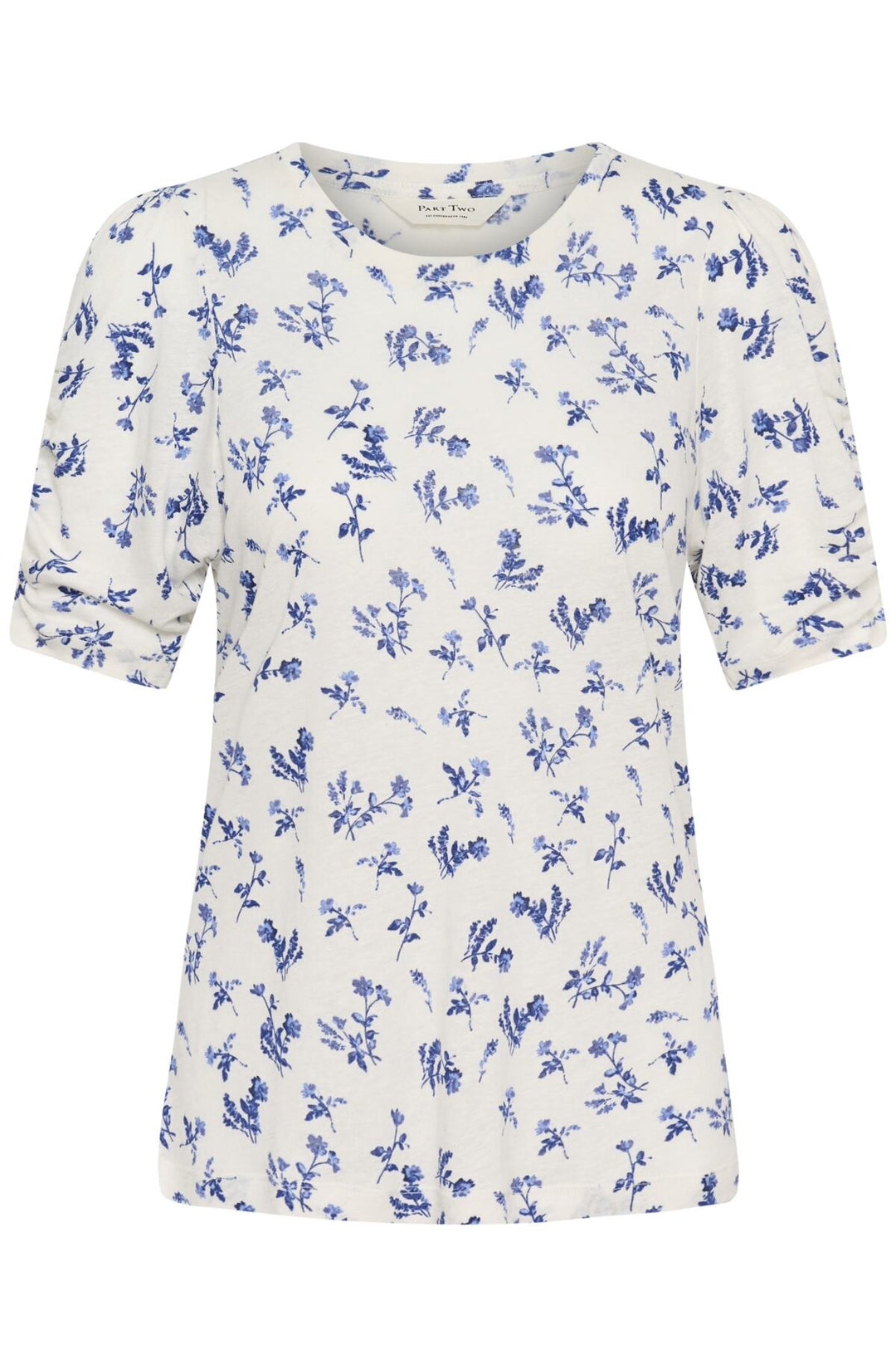 Brizette T-Shirt Blue Bouquet Print | Topper | Smuk