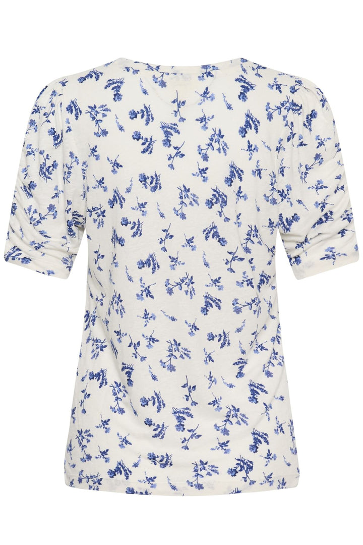 Brizette T-Shirt Blue Bouquet Print | Topper | Smuk