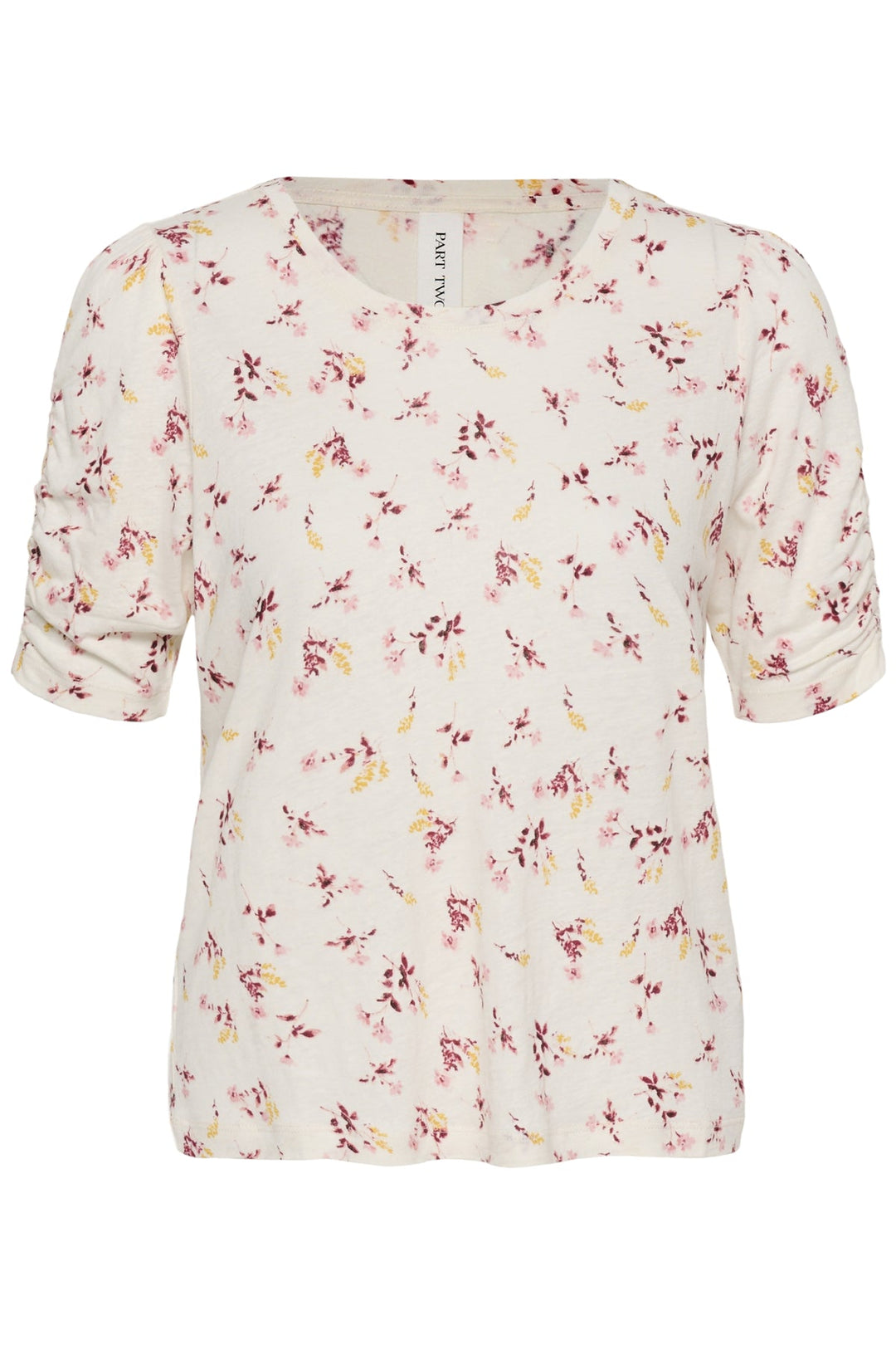Brizette T-Shirt Peach Blossom Bouquet Print | Topper | Smuk