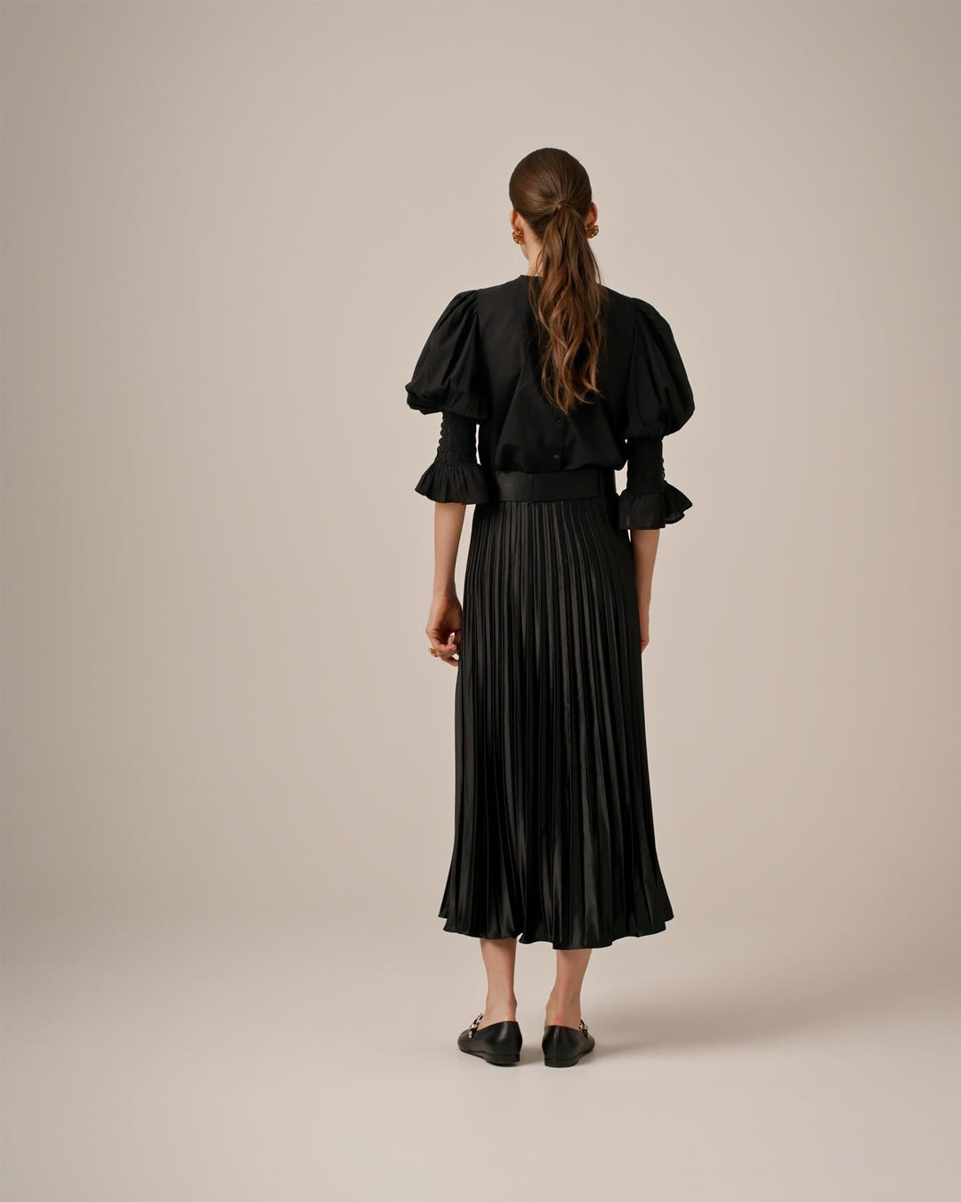 Broderie Anglaise Blouse Black | Skjorter og bluser | Smuk - Dameklær på nett