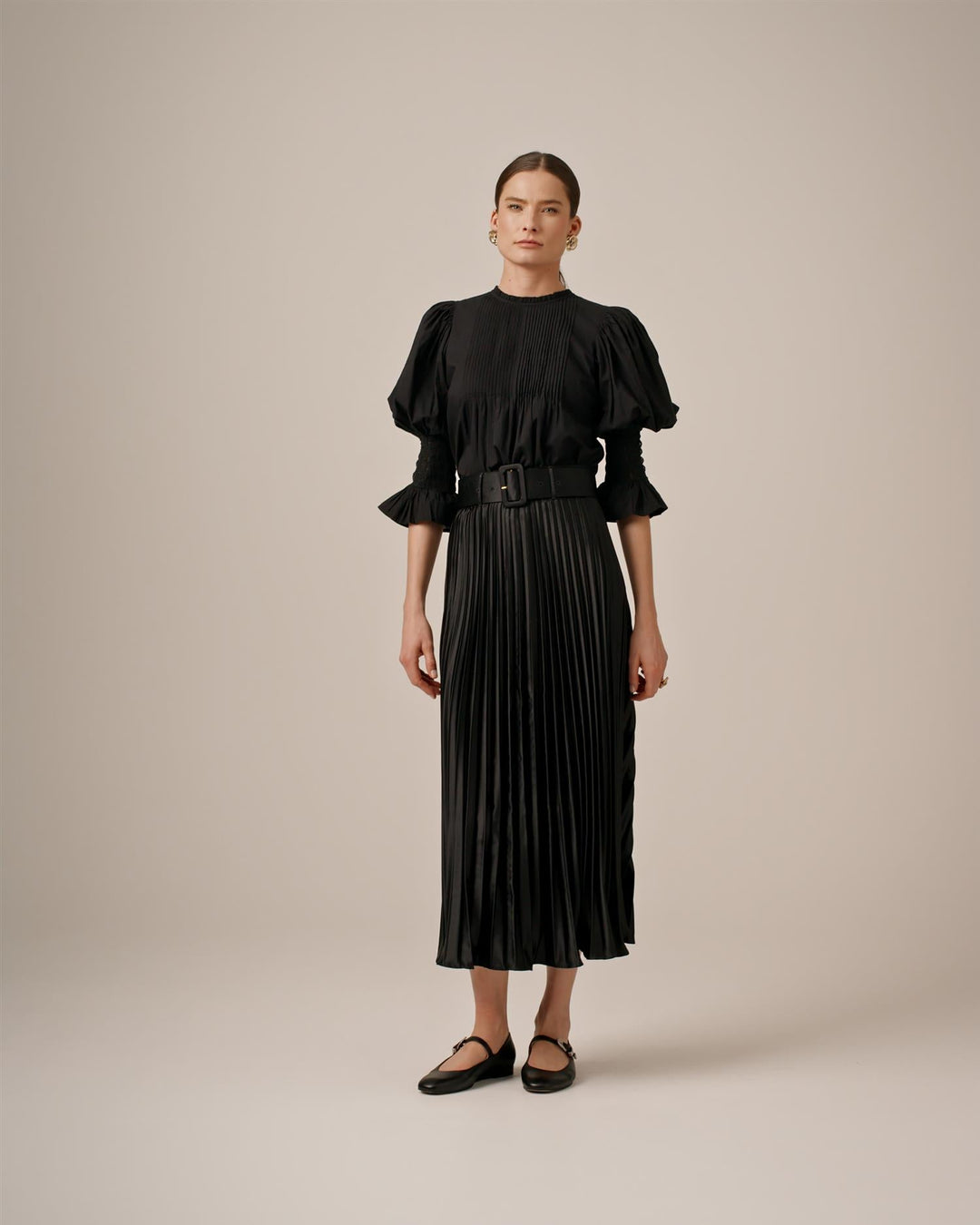 Broderie Anglaise Blouse Black | Skjorter og bluser | Smuk - Dameklær på nett