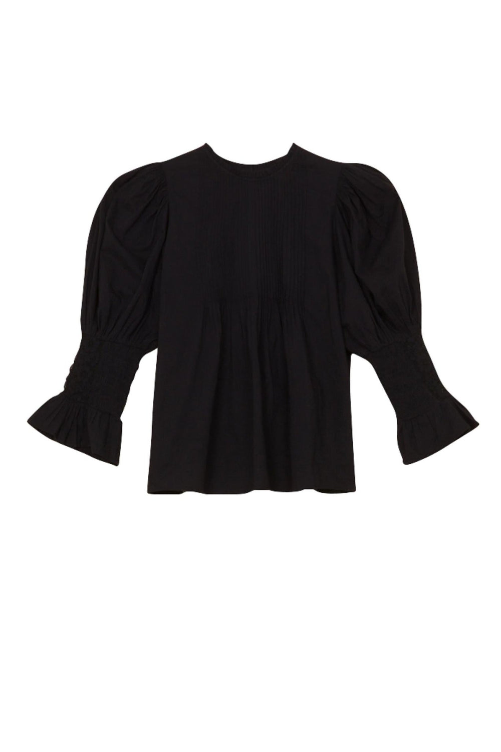 Broderie Anglaise Blouse Black | Skjorter og bluser | Smuk - Dameklær på nett
