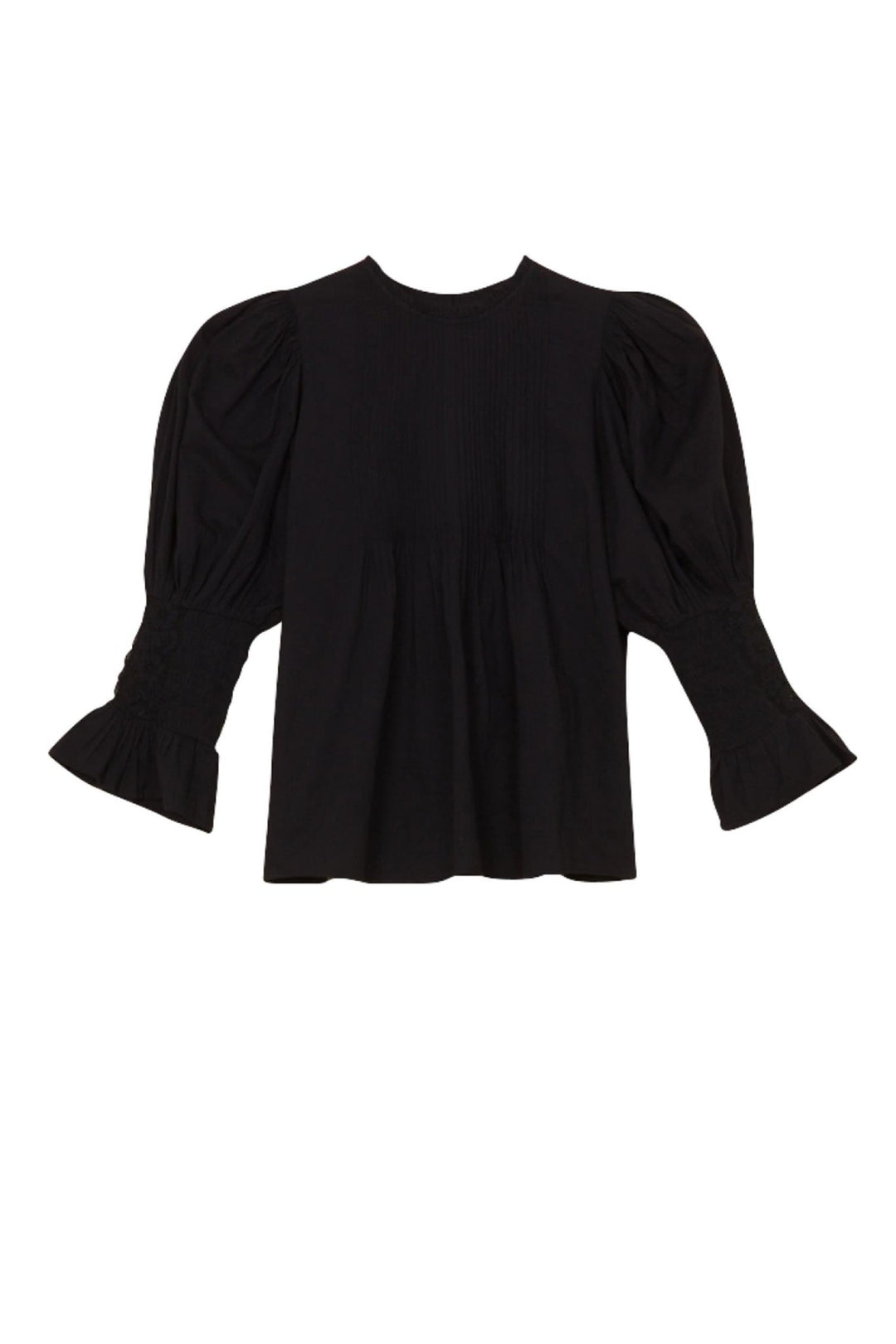 Broderie Anglaise Blouse Black | Skjorter og bluser | Smuk - Dameklær på nett