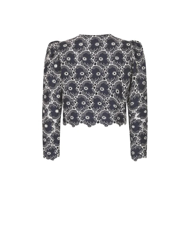 Broderie Anglaise Jacket Marine | Yttertøy | Smuk