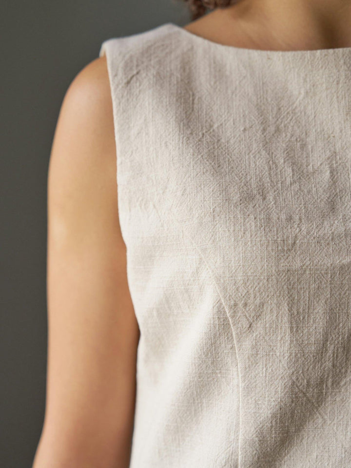 Bruna Ramie Dress Natural | Kjoler | Smuk