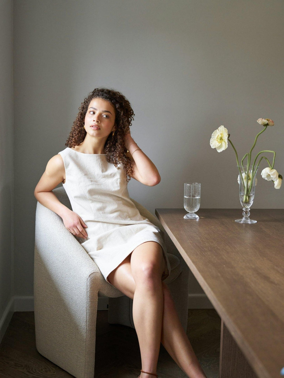Bruna Ramie Dress Natural | Kjoler | Smuk