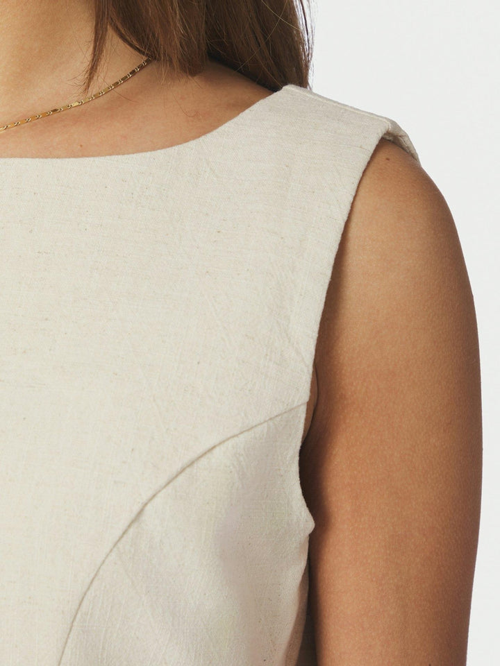 Bruna Ramie Dress Natural | Kjoler | Smuk