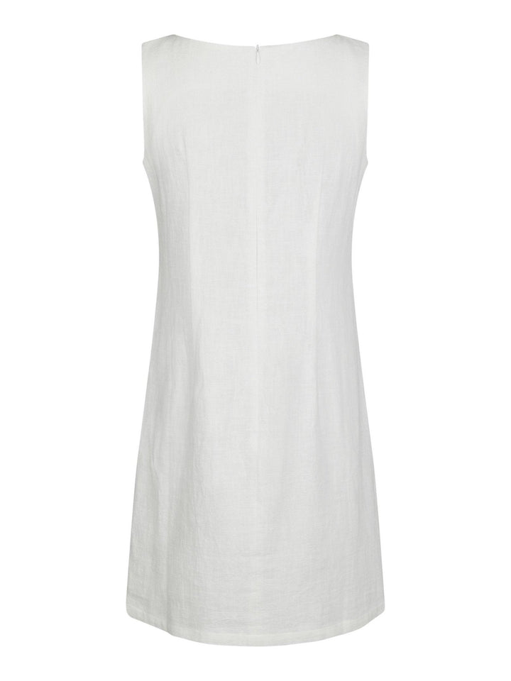 Bruna Ramie Dress Off White | Kjoler | Smuk - Dameklær på nett