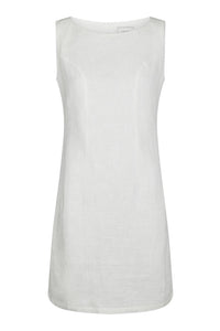 Bruna Ramie Dress Off White