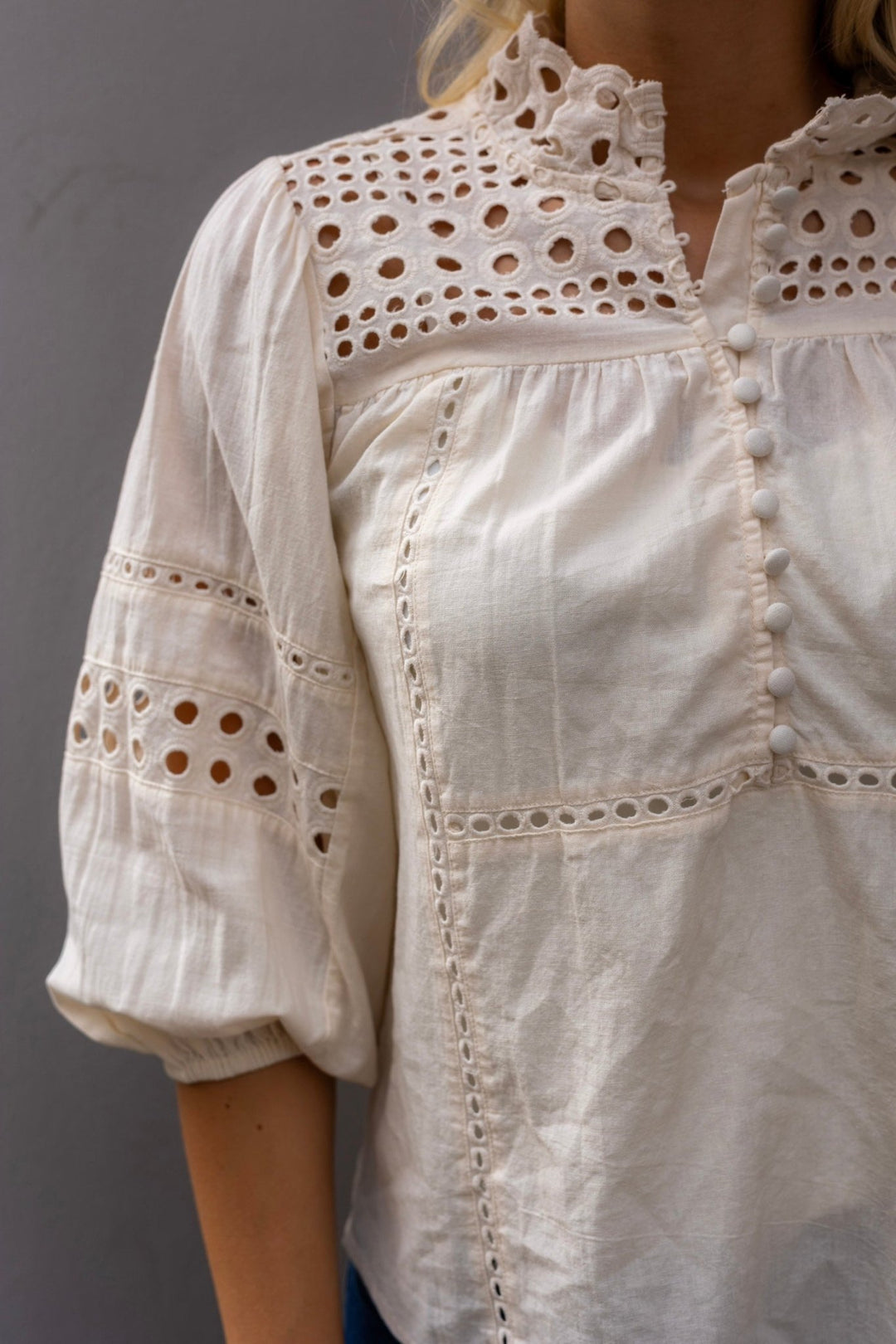 Brunie Blouse Ecru | Skjorter og bluser | Smuk - Dameklær på nett