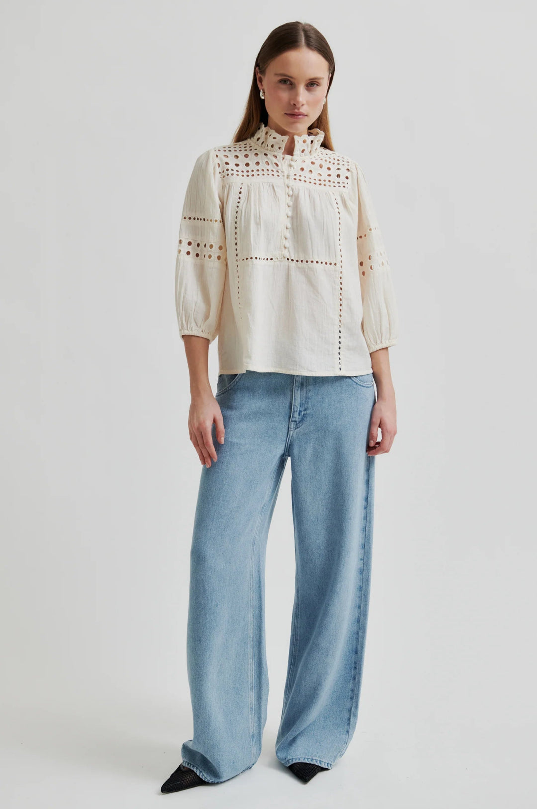 Brunie Blouse Ecru | Skjorter og bluser | Smuk - Dameklær på nett