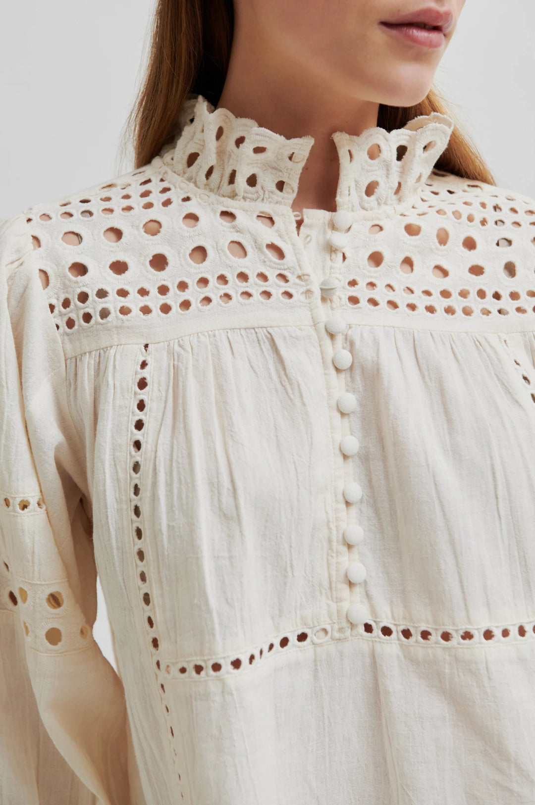 Brunie Blouse Ecru | Skjorter og bluser | Smuk - Dameklær på nett