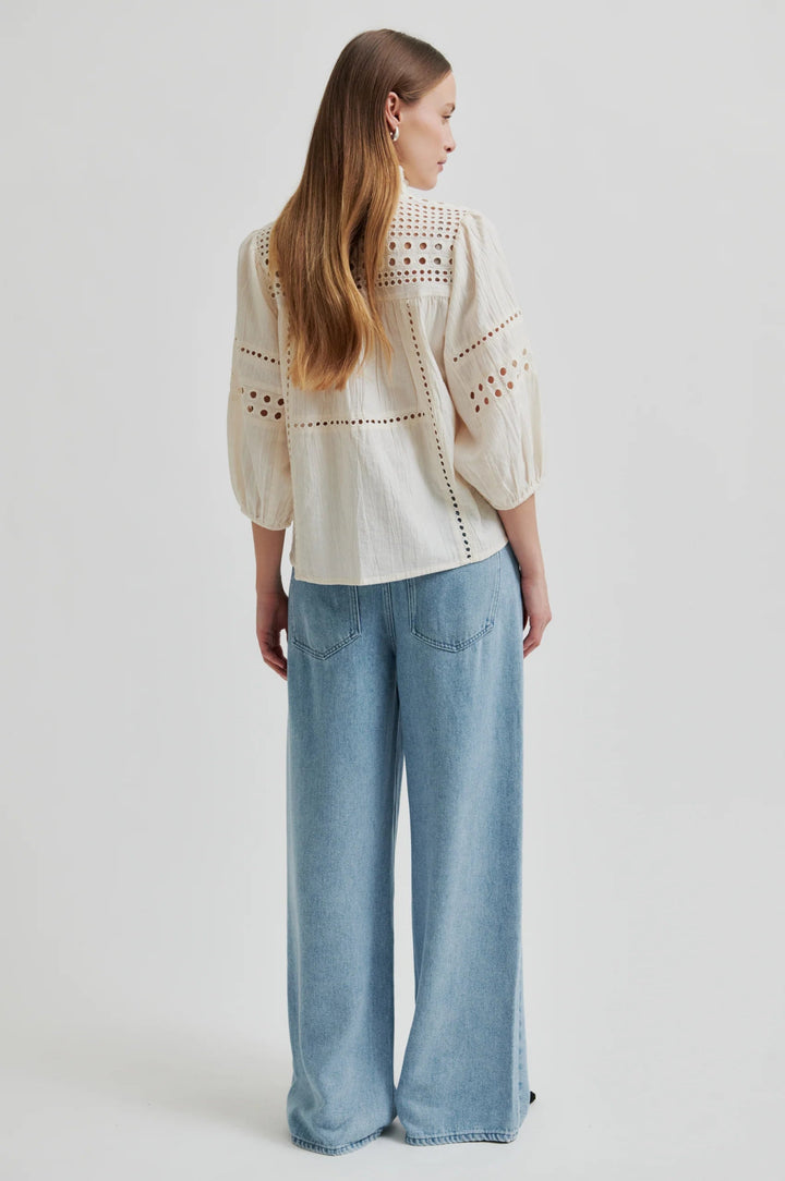 Brunie Blouse Ecru | Skjorter og bluser | Smuk - Dameklær på nett