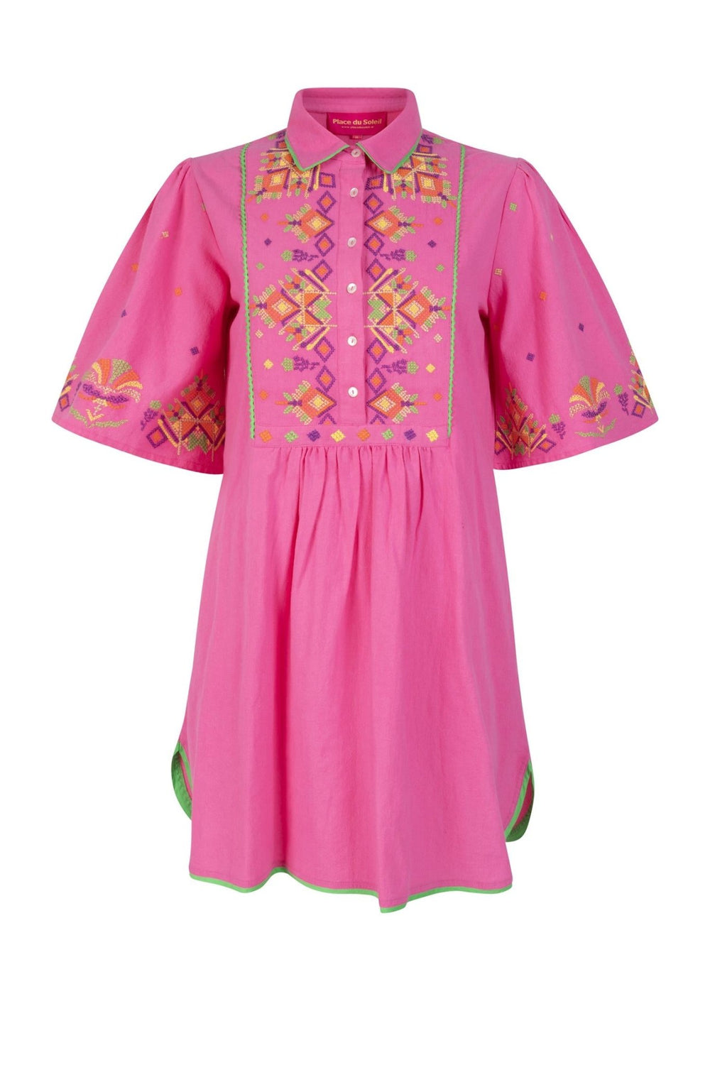 Buttons Dress Pink | Kjoler | Smuk - Dameklær på nett