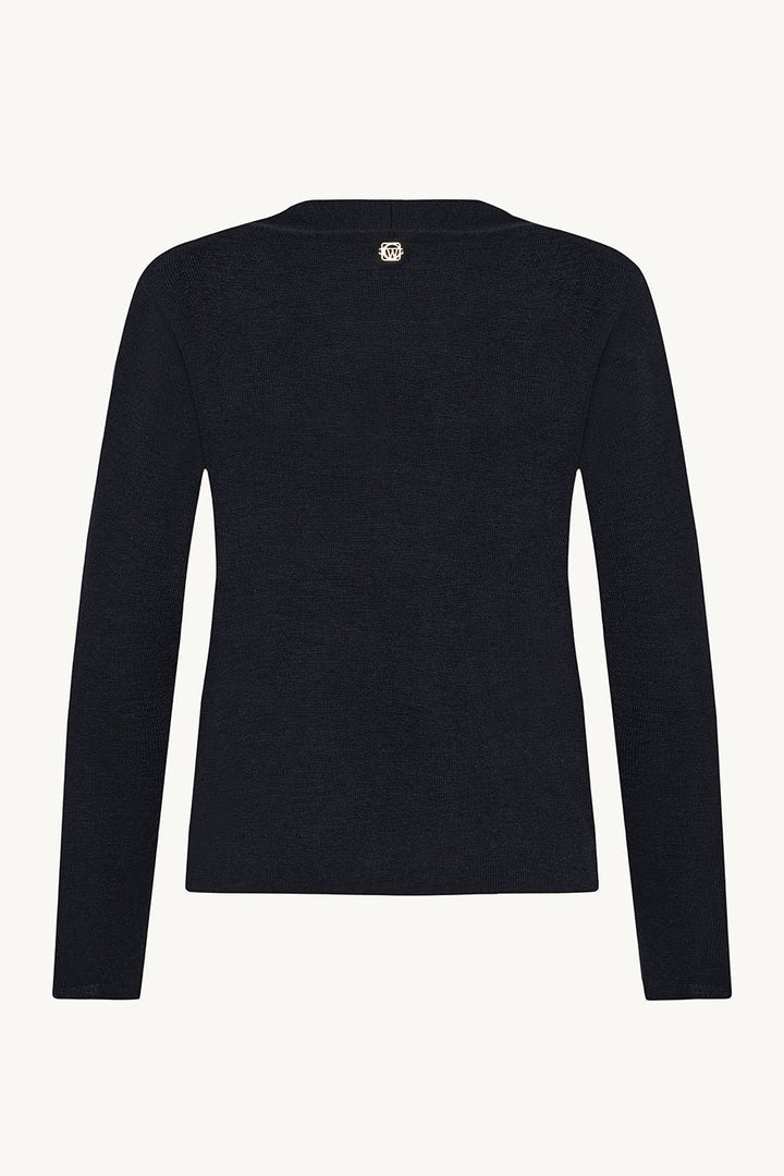 Cait Knit Dark Navy Melange | Genser | Smuk - Dameklær på nett