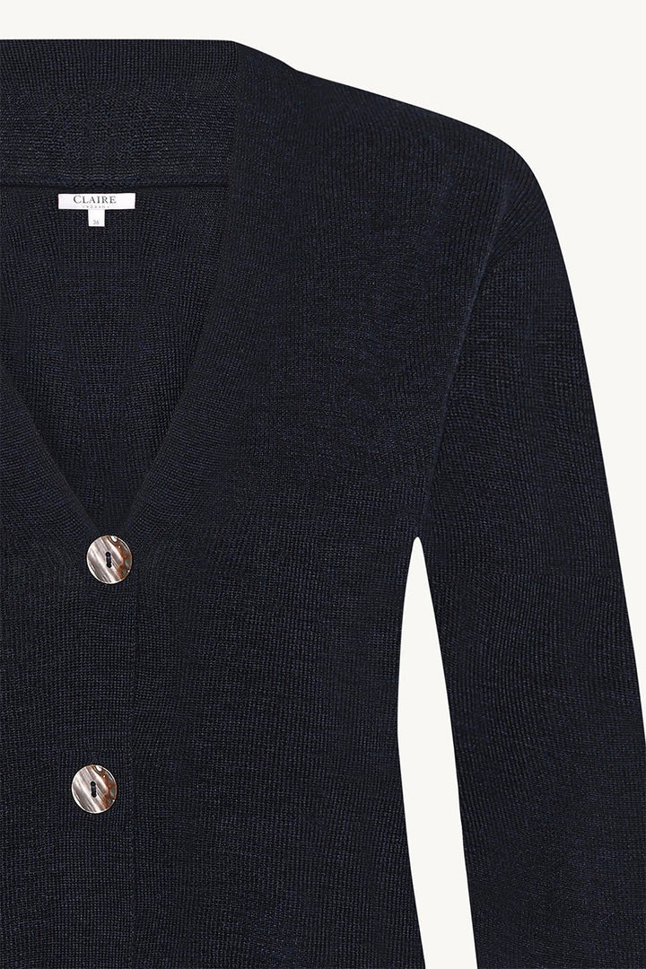 Cait Knit Dark Navy Melange | Genser | Smuk - Dameklær på nett
