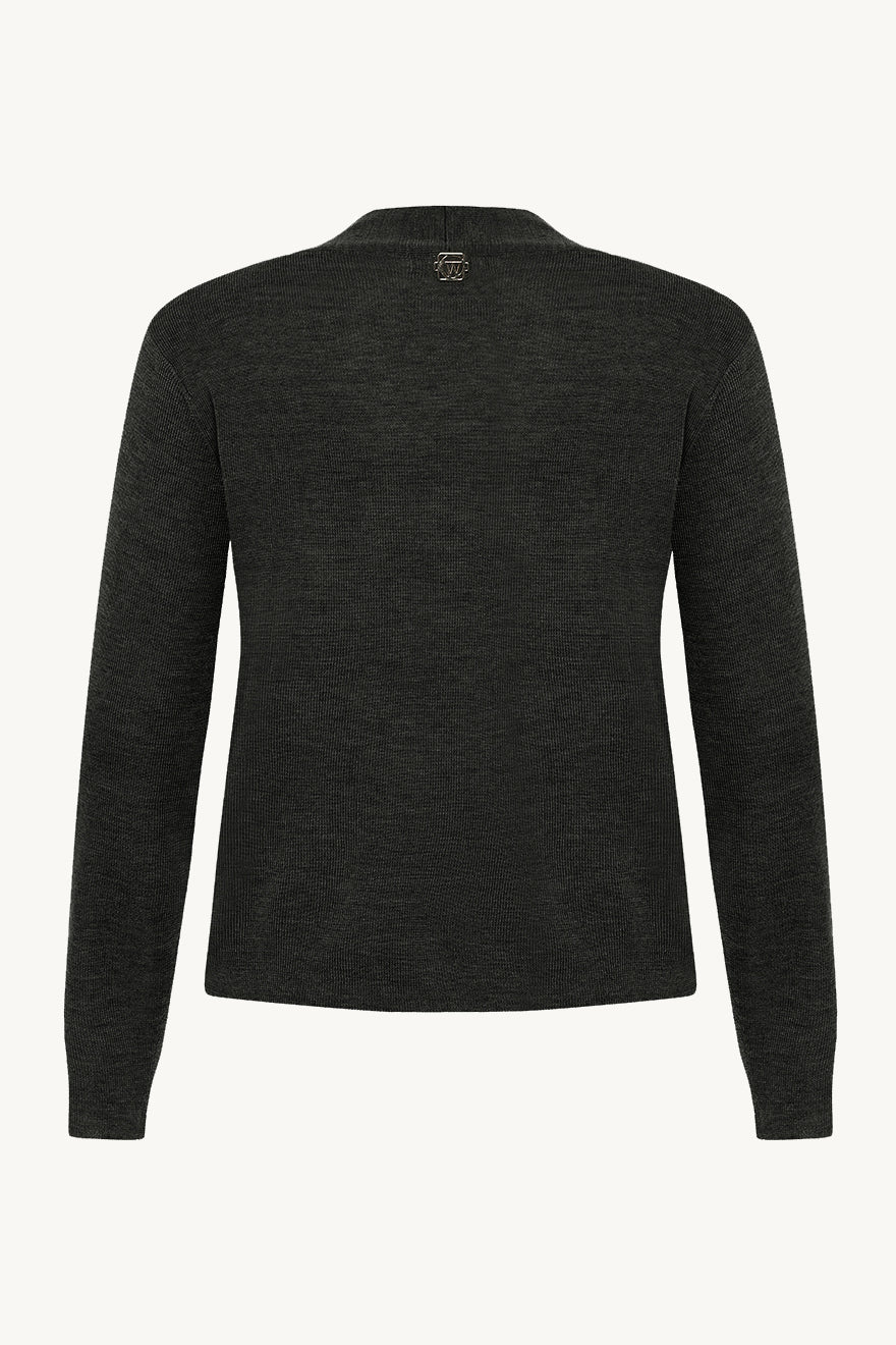 Cait Knit Old Forest Melange | Genser | Smuk - Dameklær på nett