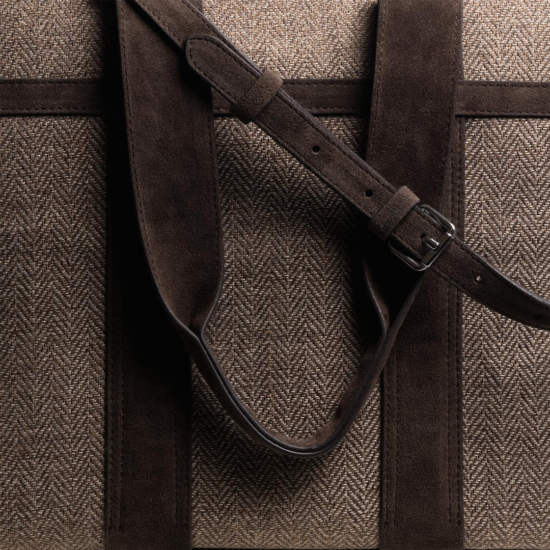 Cali Tote Herringbone Tote Bag Truffle | Accessories | Smuk - Dameklær på nett