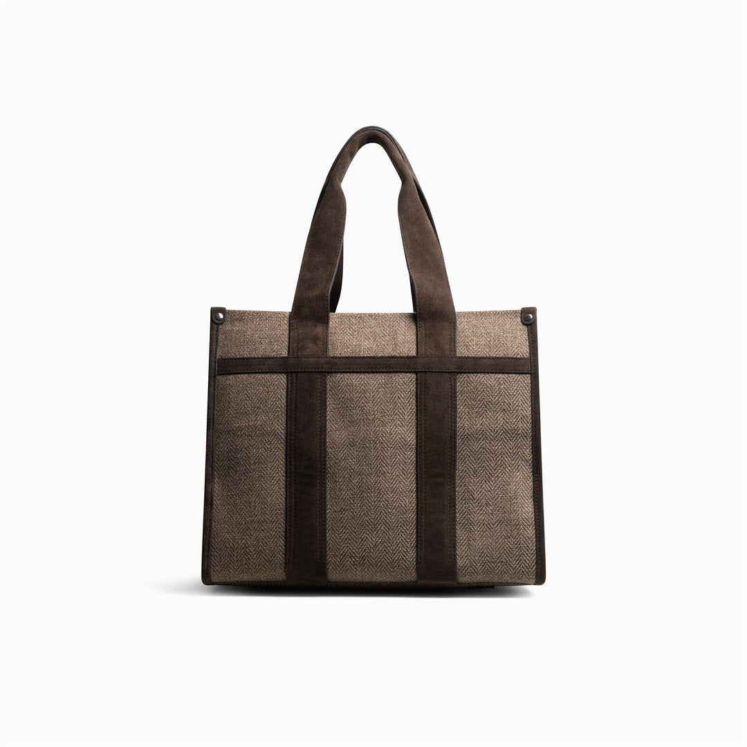 Cali Tote Herringbone Tote Bag Truffle | Accessories | Smuk - Dameklær på nett