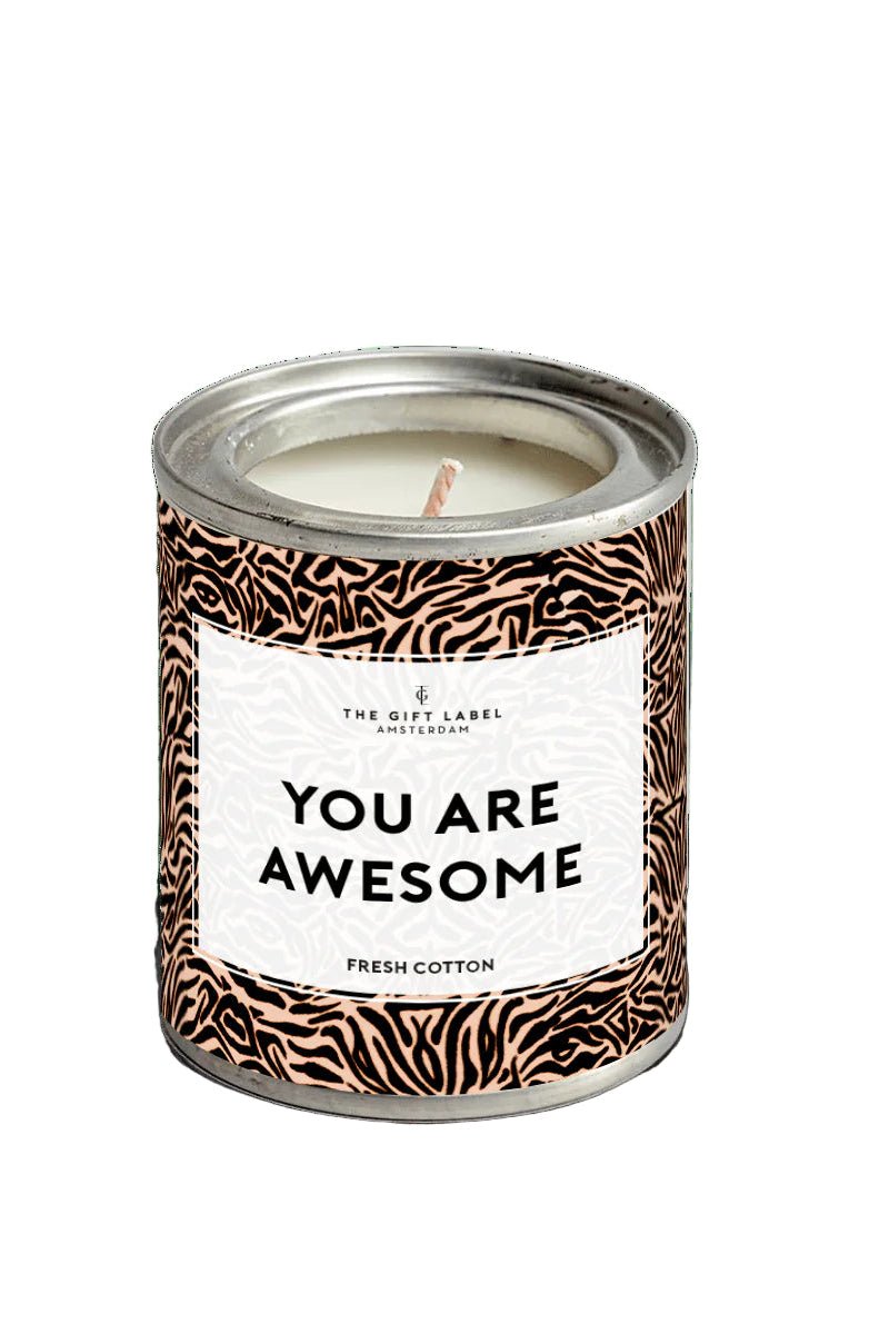 Candle Tin - You Are Awesome - Fresh Cotton Pink | Accessories | Smuk