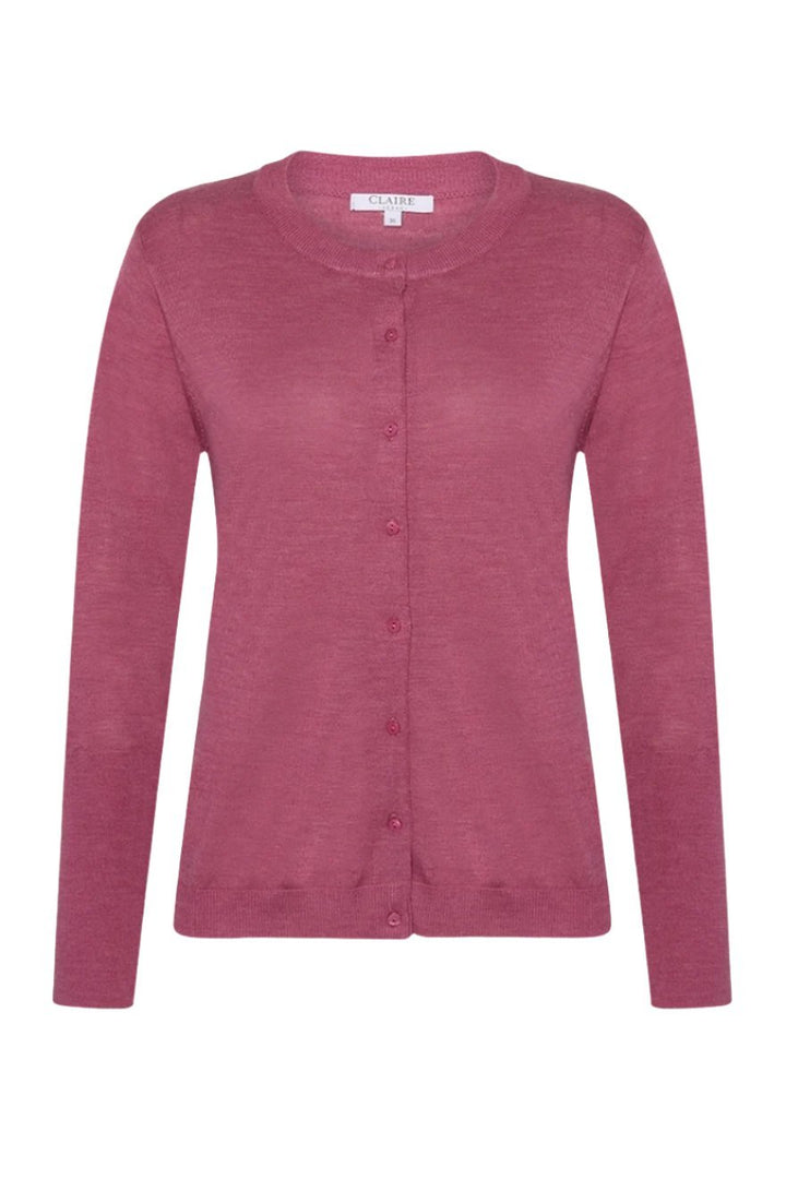 Candy Cardigan Rose Wine Melange | Genser | Smuk - Dameklær på nett