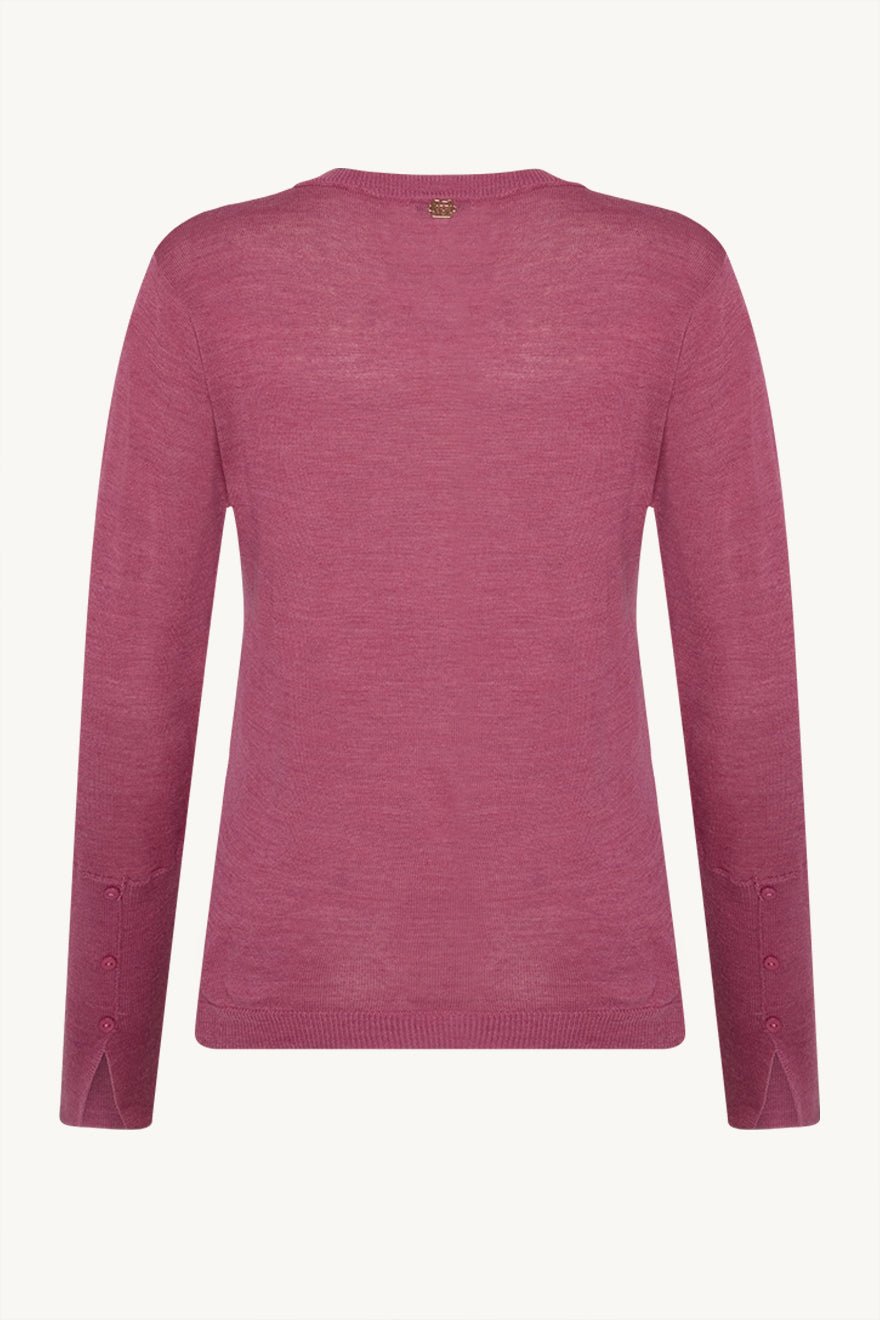 Candy Cardigan Rose Wine Melange | Genser | Smuk - Dameklær på nett