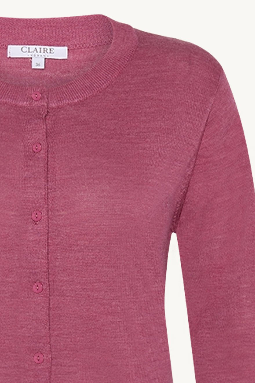 Candy Cardigan Rose Wine Melange | Genser | Smuk - Dameklær på nett
