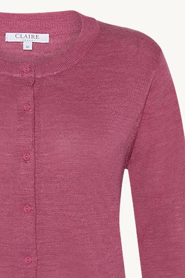 Candy Cardigan Rose Wine Melange | Genser | Smuk - Dameklær på nett