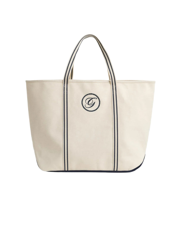 Canvas Beach Tote Bag Cream | Accessories | Smuk - Dameklær på nett