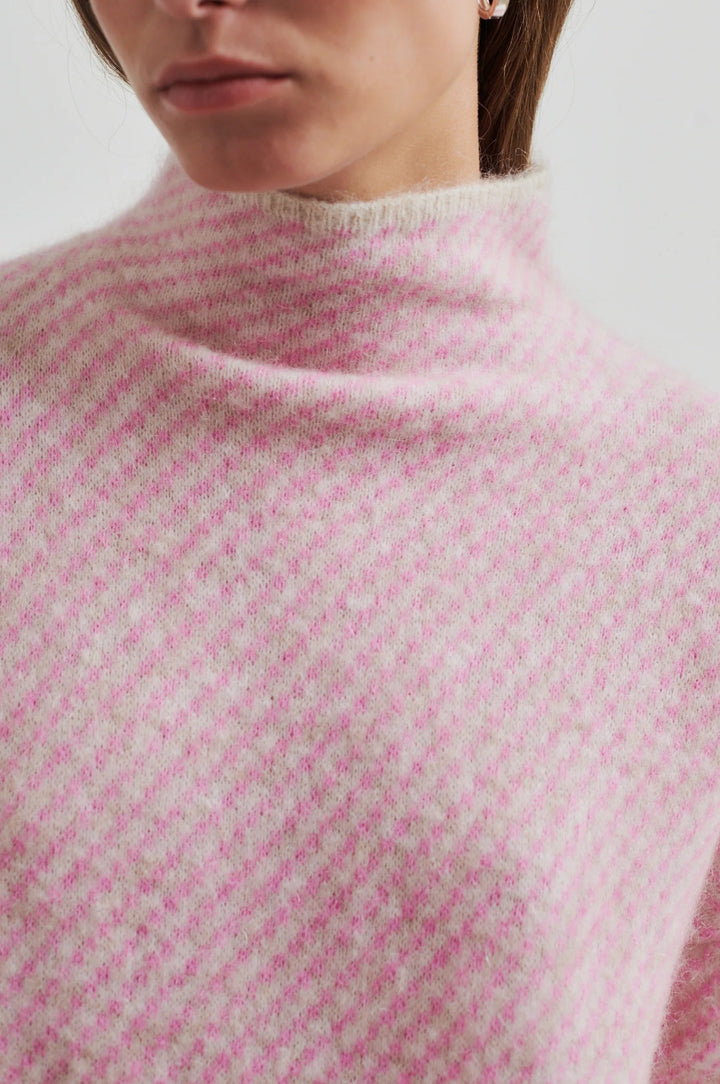 Capella Knit T - Neck Pink Cosmos | Genser | Smuk - Dameklær på nett